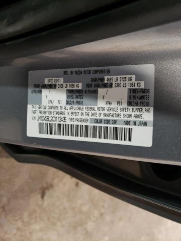 JM1CW2BL2C0113435 - 2012 MAZDA 5 SILVER photo 13