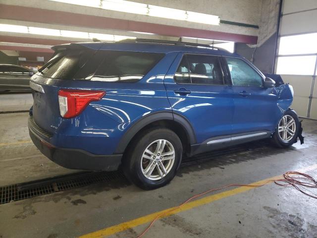 1FMSK8DH5NGA73893 - 2022 FORD EXPLORER XLT BLUE photo 3