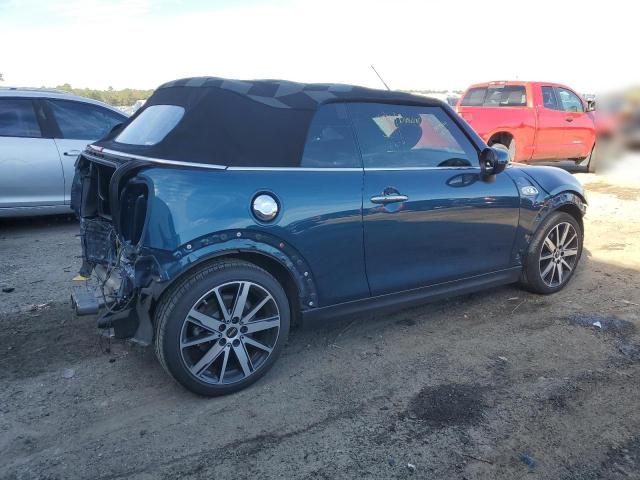 WMWWJ5C09M3M31308 - 2021 MINI COOPER S BLUE photo 3