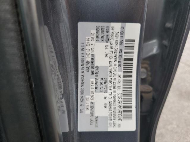 3MYDLBYV4KY513072 - 2019 TOYOTA YARIS L رمادي صورة 13