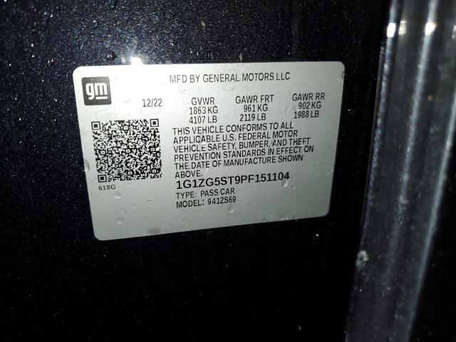 1G1ZG5ST9PF151104 - 2023 CHEVROLET MALIBU RS 黑色 照片 13