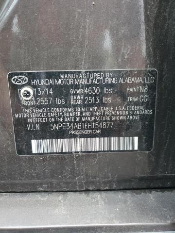 5NPE34AB1FH154877 - 2015 HYUNDAI SONATA SPORT 棕色 照片 12