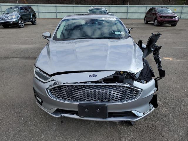 3FA6P0D91LR153186 - 2020 FORD FUSION TITANIUM SILVER photo 5