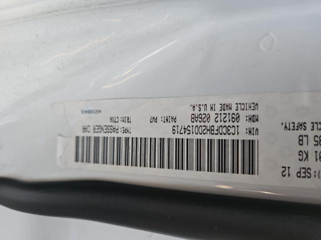 1C3CDFBH2DD154719 - 2013 DODGE DART SXT WHITE photo 10