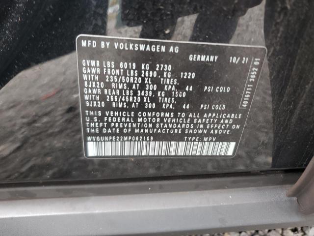 WVGUNPE22MP062109 - 2021 VOLKSWAGEN ID.4 PRO S Negro foto 13