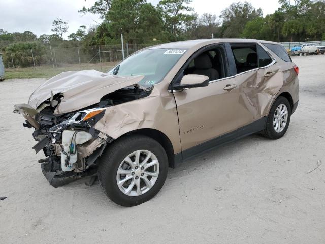 2GNAXJEV8J6300847 - 2018 CHEVROLET EQUINOX LT BROWN photo 1