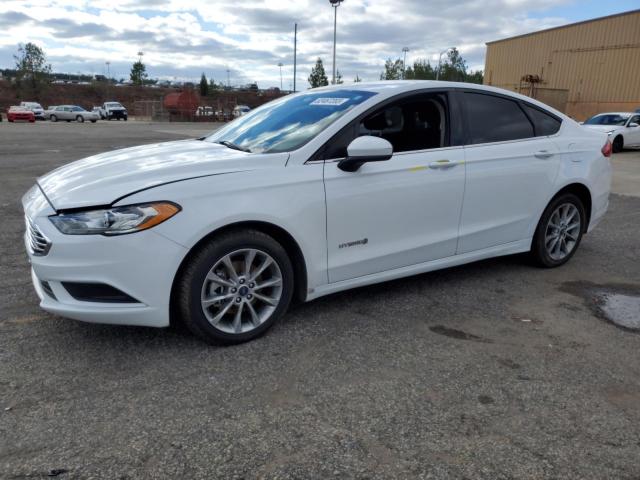 3FA6P0LU0HR408875 - 2017 FORD FUSION SE HYBRID WHITE photo 1