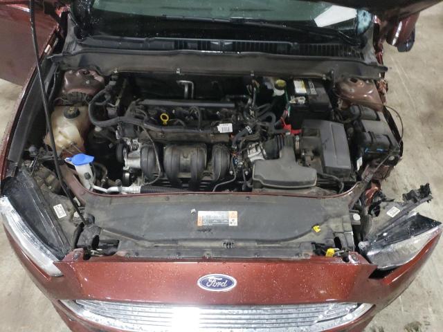 3FA6P0H70GR268277 - 2016 FORD FUSION SE BURGUNDY photo 11