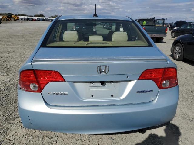 JHMFA36297S026482 - 2007 HONDA CIVIC HYBRID ტურკოუსი ფოტო 6