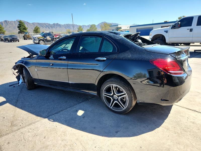 55SWF8EB1KU322375 - 2019 MERCEDES-BENZ C 300 4MATIC BLACK photo 2