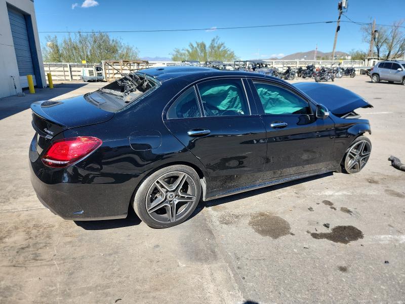 55SWF8EB1KU322375 - 2019 MERCEDES-BENZ C 300 4MATIC BLACK photo 3