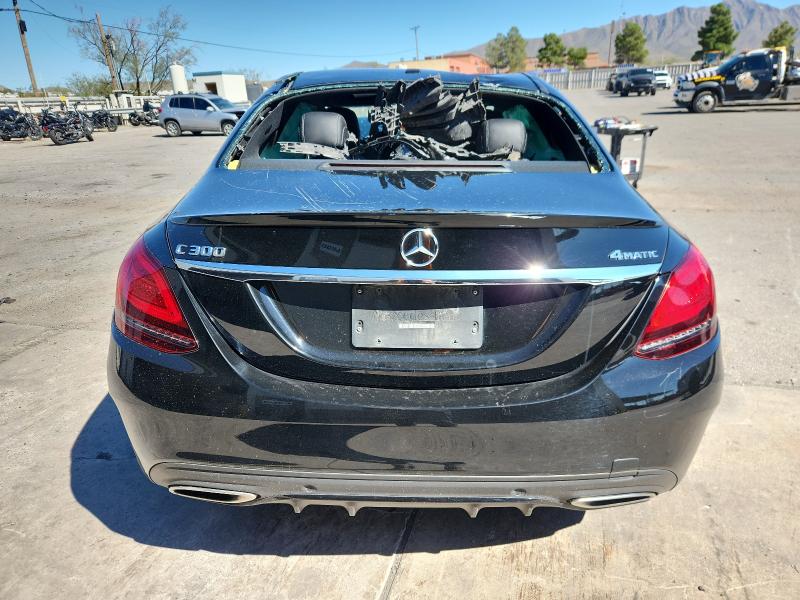 55SWF8EB1KU322375 - 2019 MERCEDES-BENZ C 300 4MATIC BLACK photo 6