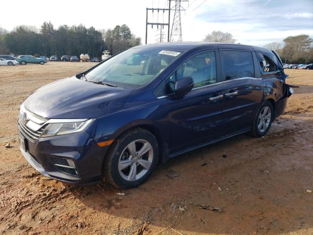 5FNRL6H71KB017445 - 2019 HONDA ODYSSEY EXL BLUE photo 1