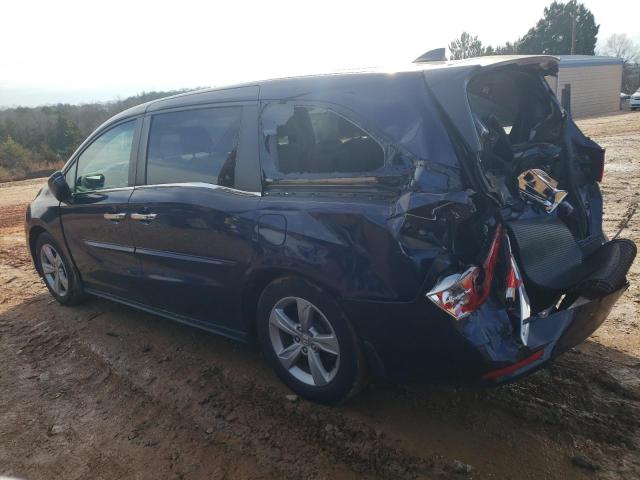 5FNRL6H71KB017445 - 2019 HONDA ODYSSEY EXL BLUE photo 2