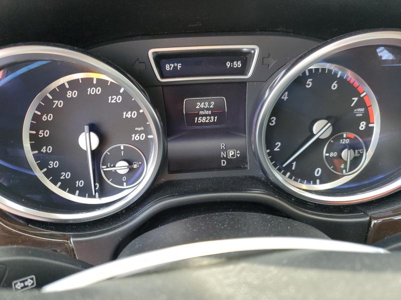 4JGDA5JB1FA507466 - 2015 MERCEDES-BENZ ML 350 ვერცხლისფერი ფოტო 9