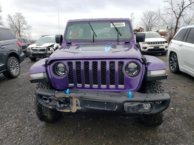 1C4JJXR63PW585942 - 2023 JEEP WRANGLER RUBICON 4XE PURPLE photo 5