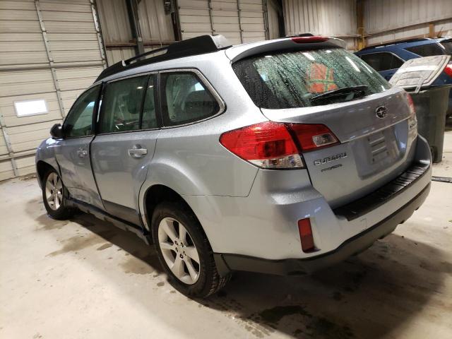 4S4BRBAC5E3309757 - 2014 SUBARU OUTBACK 2.5I SILVER photo 2