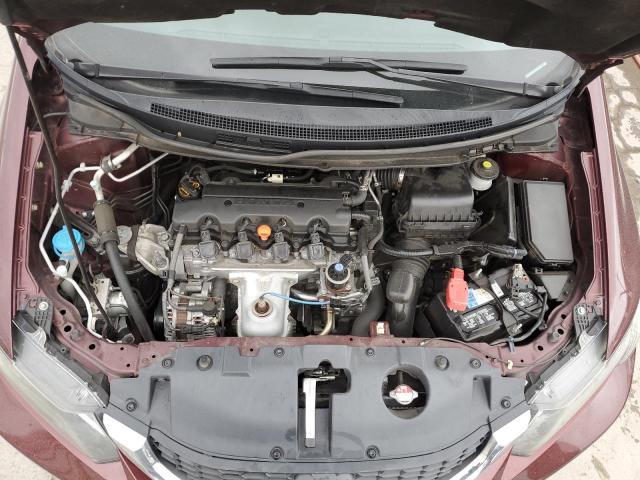 19XFB2F57EE040982 - 2014 HONDA CIVIC LX BURGUNDY photo 11