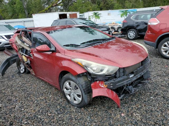 5NPDH4AE8GH718498 - 2016 HYUNDAI ELANTRA SE RED photo 4