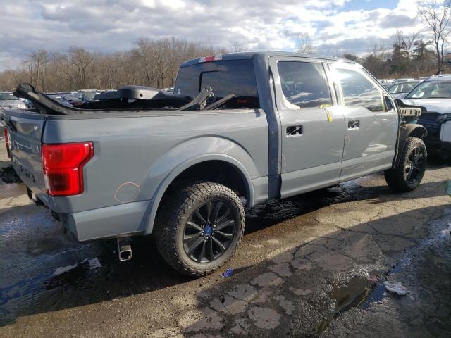 1FTEW1E42KFA24015 - 2019 FORD F150 SUPERCREW GRAY photo 3