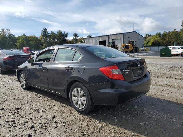 19XFB2E5XCE064904 - 2012 HONDA CIVIC LX შავი ფოტო 2