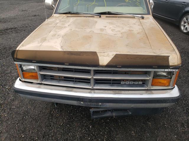 1B7GN14M9HS338886 - 1987 DODGE DAKOTA GOLD photo 11