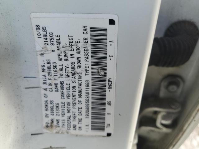 19UUA86509A011668 - 2009 ACURA TL WHITE photo 12