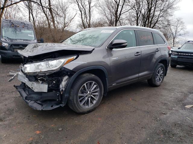 5TDJGRFHXJS049013 - 2018 TOYOTA HIGHLANDER HYBRID GRAY photo 1