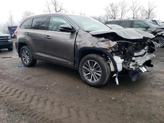 5TDJGRFHXJS049013 - 2018 TOYOTA HIGHLANDER HYBRID GRAY photo 4