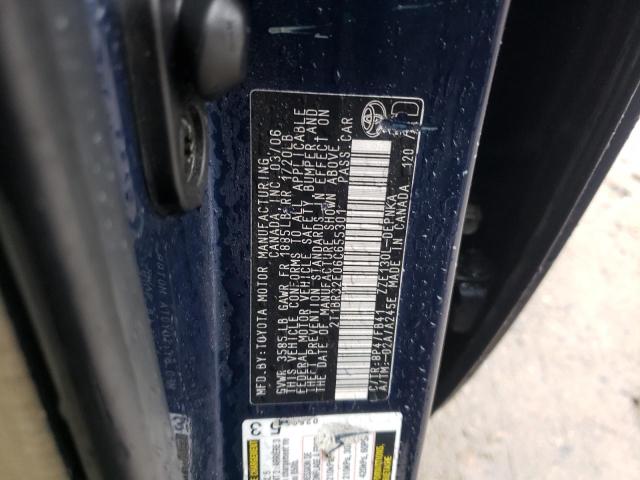 2T1BR32E06C655301 - 2006 TOYOTA COROLLA CE BLUE photo 12