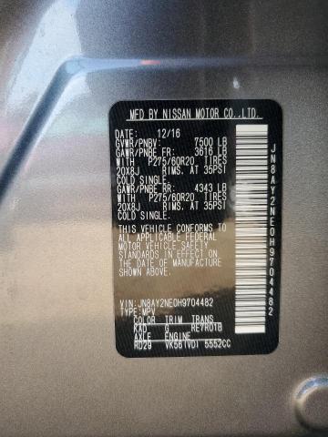 JN8AY2NE0H9704482 - 2017 NISSAN ARMADA PLATINUM 灰色 照片 12