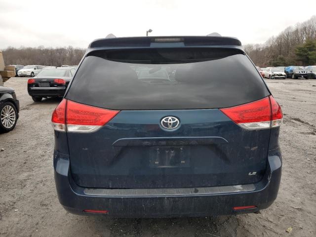 5TDKK3DC7CS177588 - 2012 TOYOTA SIENNA LE BLUE photo 6