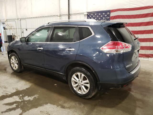 5N1AT2MV9EC827705 - 2014 NISSAN ROGUE S BLUE photo 2