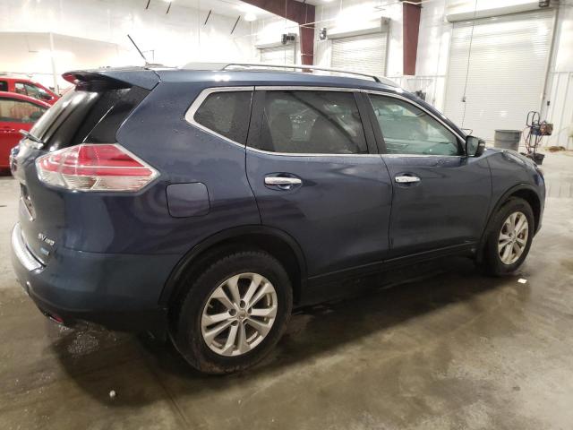 5N1AT2MV9EC827705 - 2014 NISSAN ROGUE S BLUE photo 3