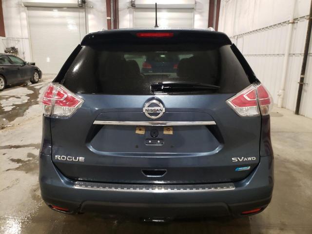 5N1AT2MV9EC827705 - 2014 NISSAN ROGUE S BLUE photo 6