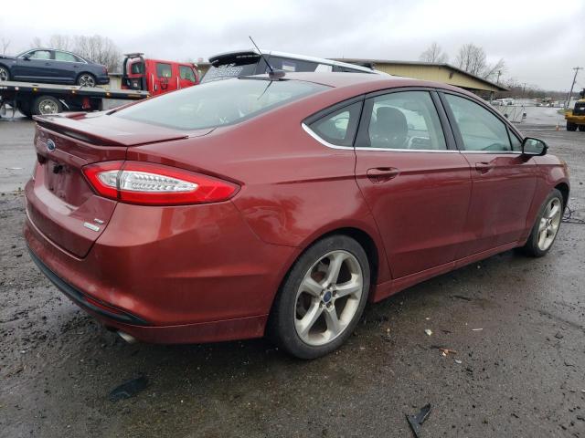 3FA6P0HD1ER332149 - 2014 FORD FUSION SE BURGUNDY photo 3