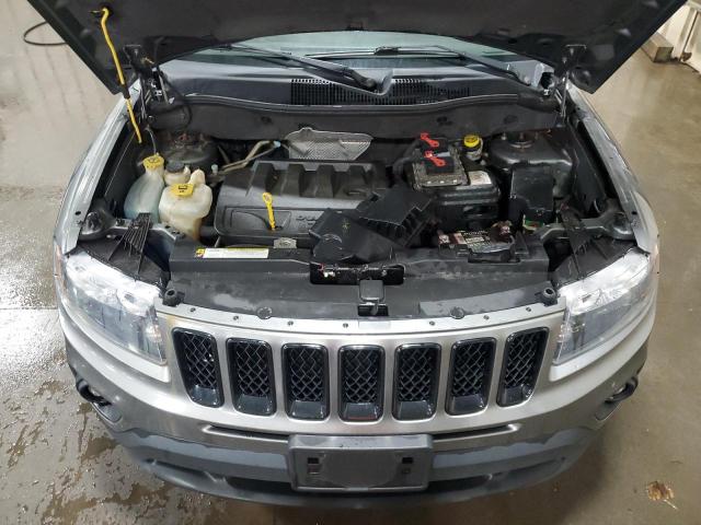 1C4NJDEBXCD676702 - 2012 JEEP COMPASS LATITUDE GRAY photo 12