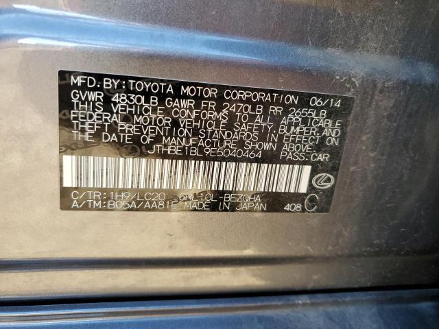 JTHBE1BL9E5040464 - 2014 LEXUS GS 350 GRAY photo 12