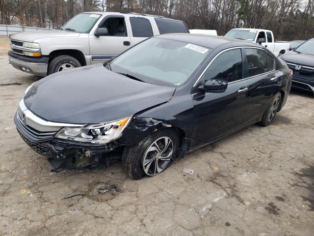 1HGCR2F46HA142899 - 2017 HONDA ACCORD LX BLACK photo 1