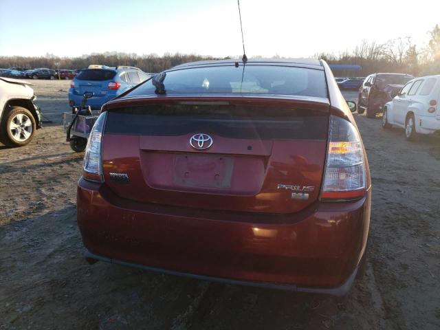 JTDKB20U657026523 - 2005 TOYOTA PRIUS BURGUNDY photo 6