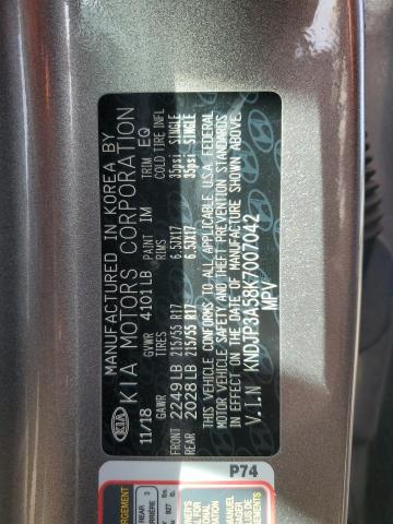 KNDJP3A58K7007042 - 2019 KIA SOUL + GRAY photo 13