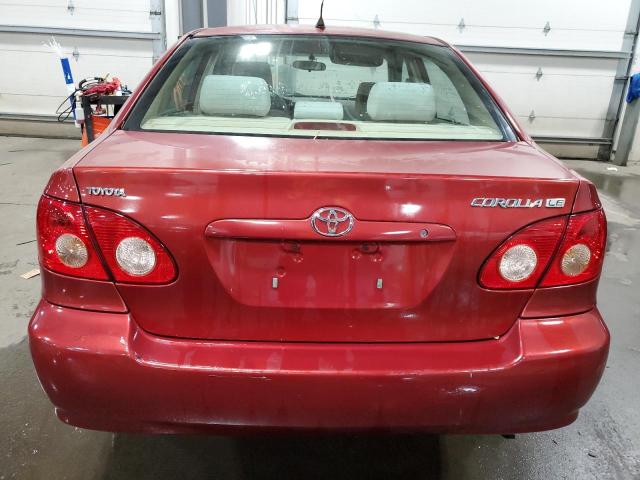 1NXBR32E87Z881652 - 2007 TOYOTA COROLLA CE RED photo 6