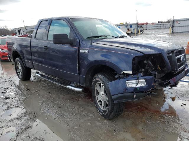 1FTPX14504NB29192 - 2004 FORD F150 BLUE photo 4