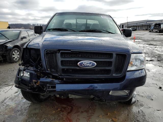 1FTPX14504NB29192 - 2004 FORD F150 BLUE photo 5