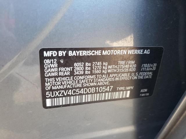 5UXZV4C54D0B10547 - 2013 BMW X5 XDRIVE35I SILVER photo 13