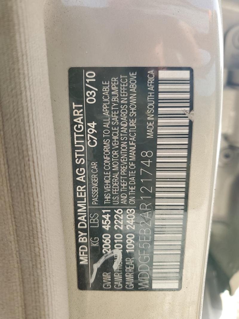 WDDGF5EB2AR121748 - 2010 MERCEDES-BENZ C 300 BEIGE photo 12