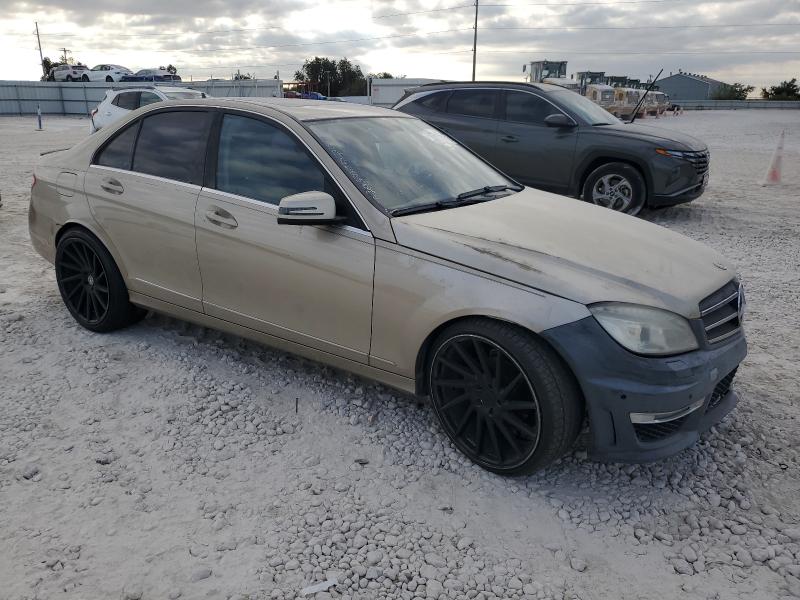 WDDGF5EB2AR121748 - 2010 MERCEDES-BENZ C 300 BEIGE photo 4