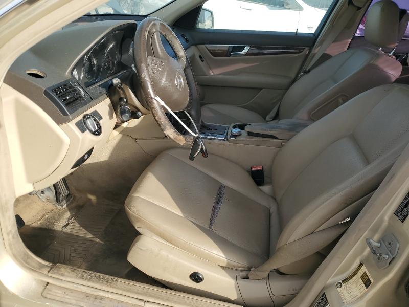 WDDGF5EB2AR121748 - 2010 MERCEDES-BENZ C 300 BEIGE photo 7