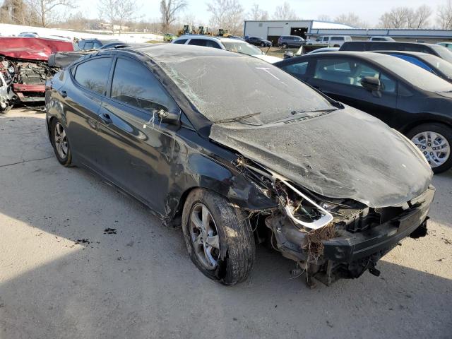 5NPDH4AE9EH535835 - 2014 HYUNDAI ELANTRA SE BLACK photo 4