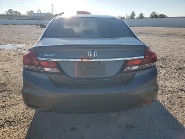 2HGFB2F50DH591307 - 2013 HONDA CIVIC LX GRAY photo 6